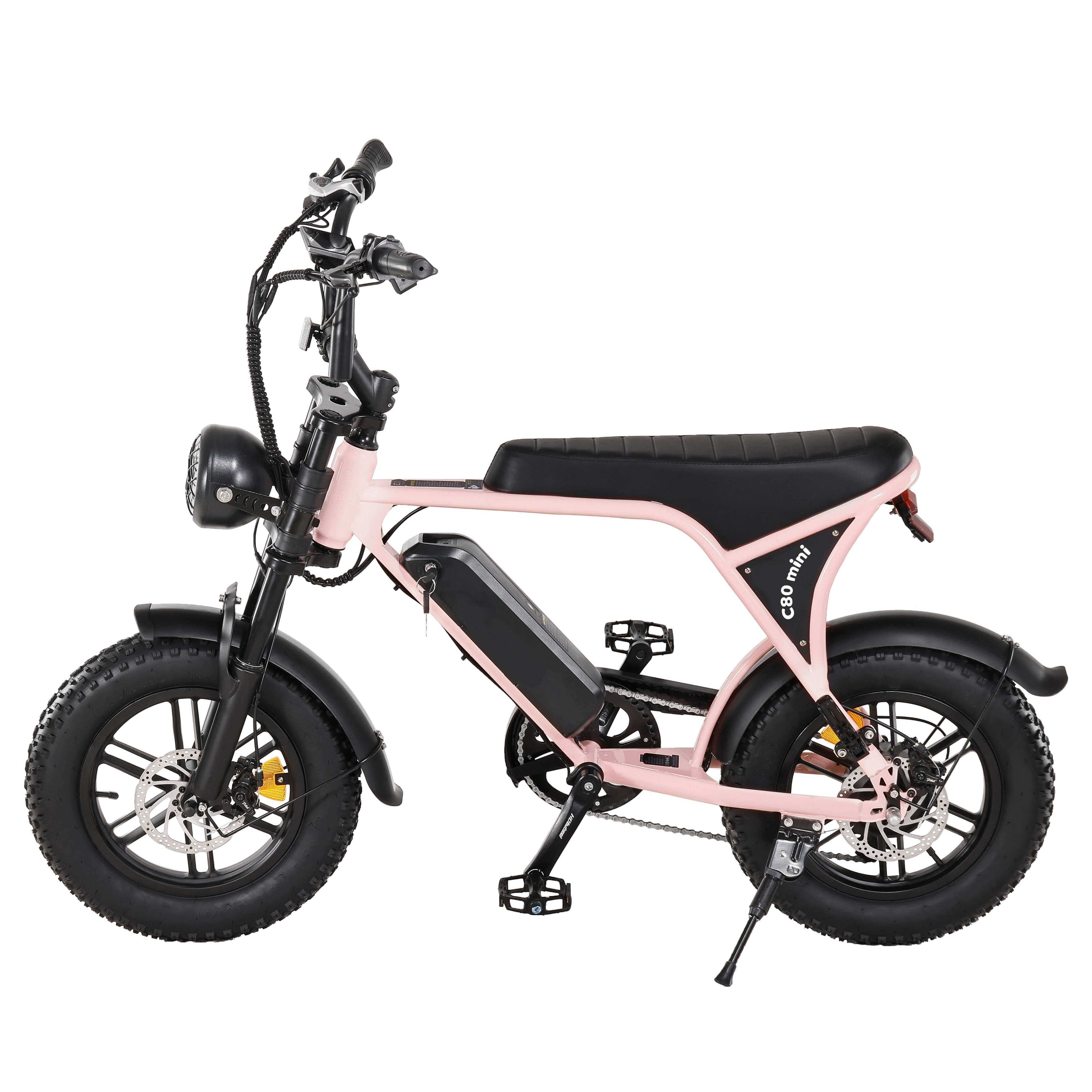 Ouxi C80 Mini Fatbike - Kinderfatbike - Hydraulische Remmen - Roze
