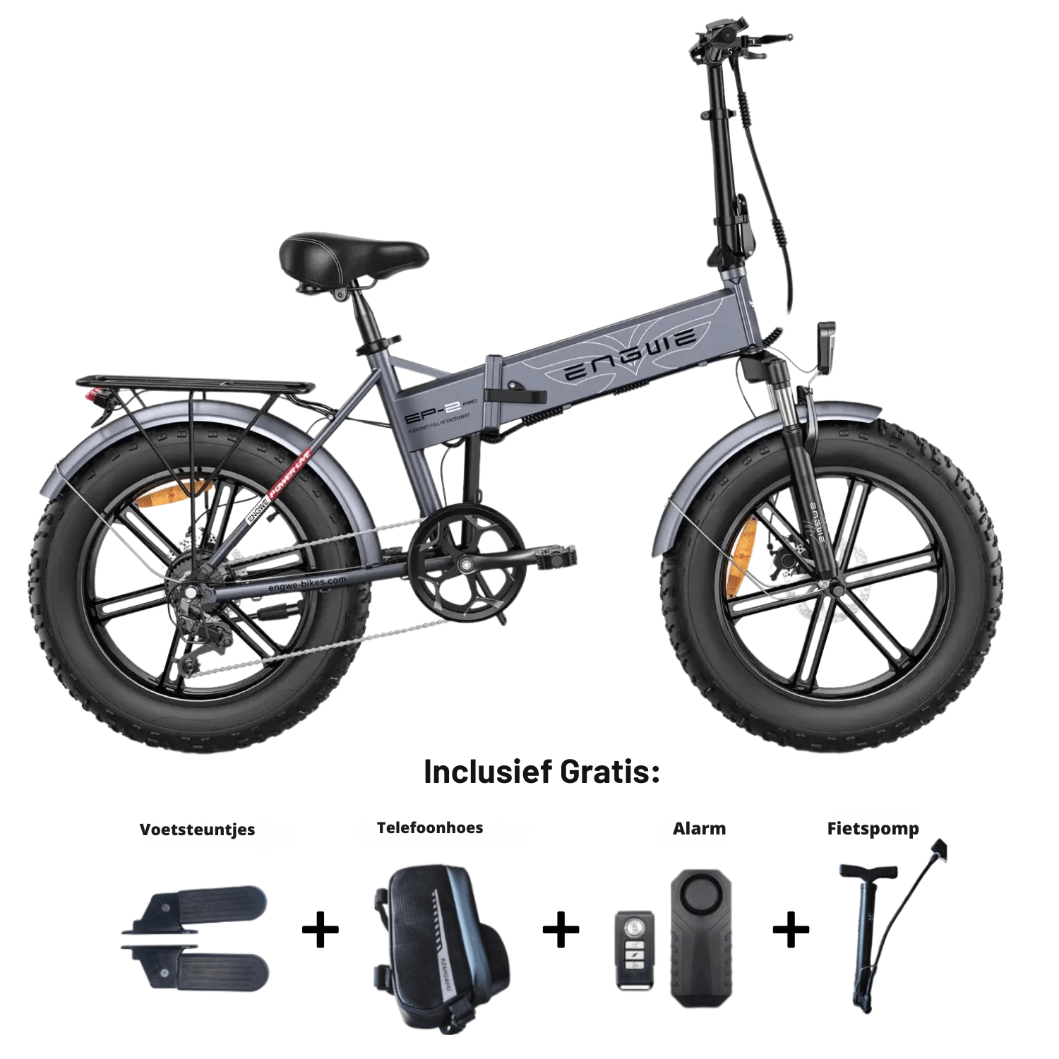 Engwe EP 2 PRO - Vouwfiets - Zwart