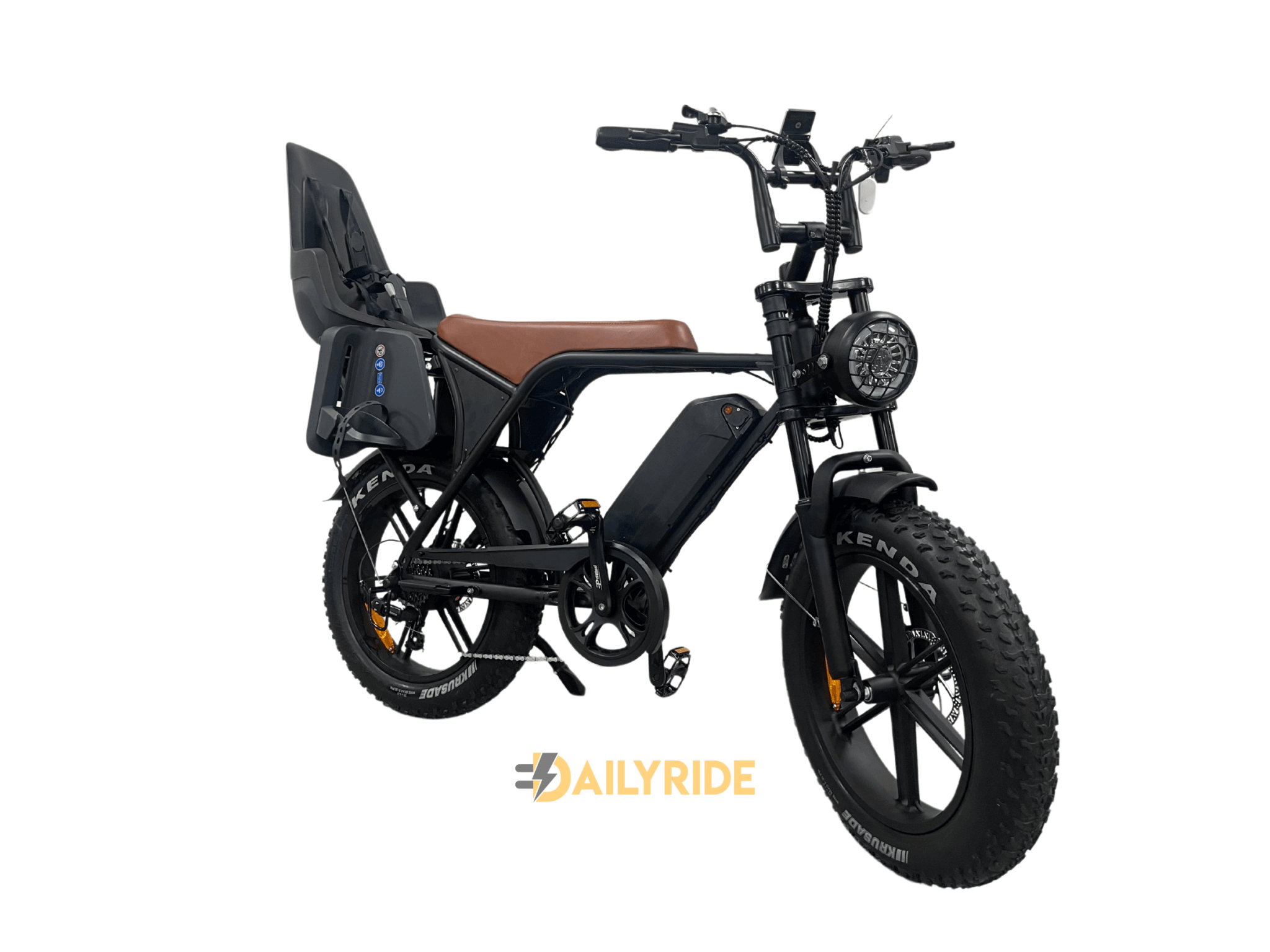 Ouxi V8 3.0 2024 Model - Hydraulische Remmen - Max 25 km/h - Bruin- Family bike - 1 tot 6 jaar
