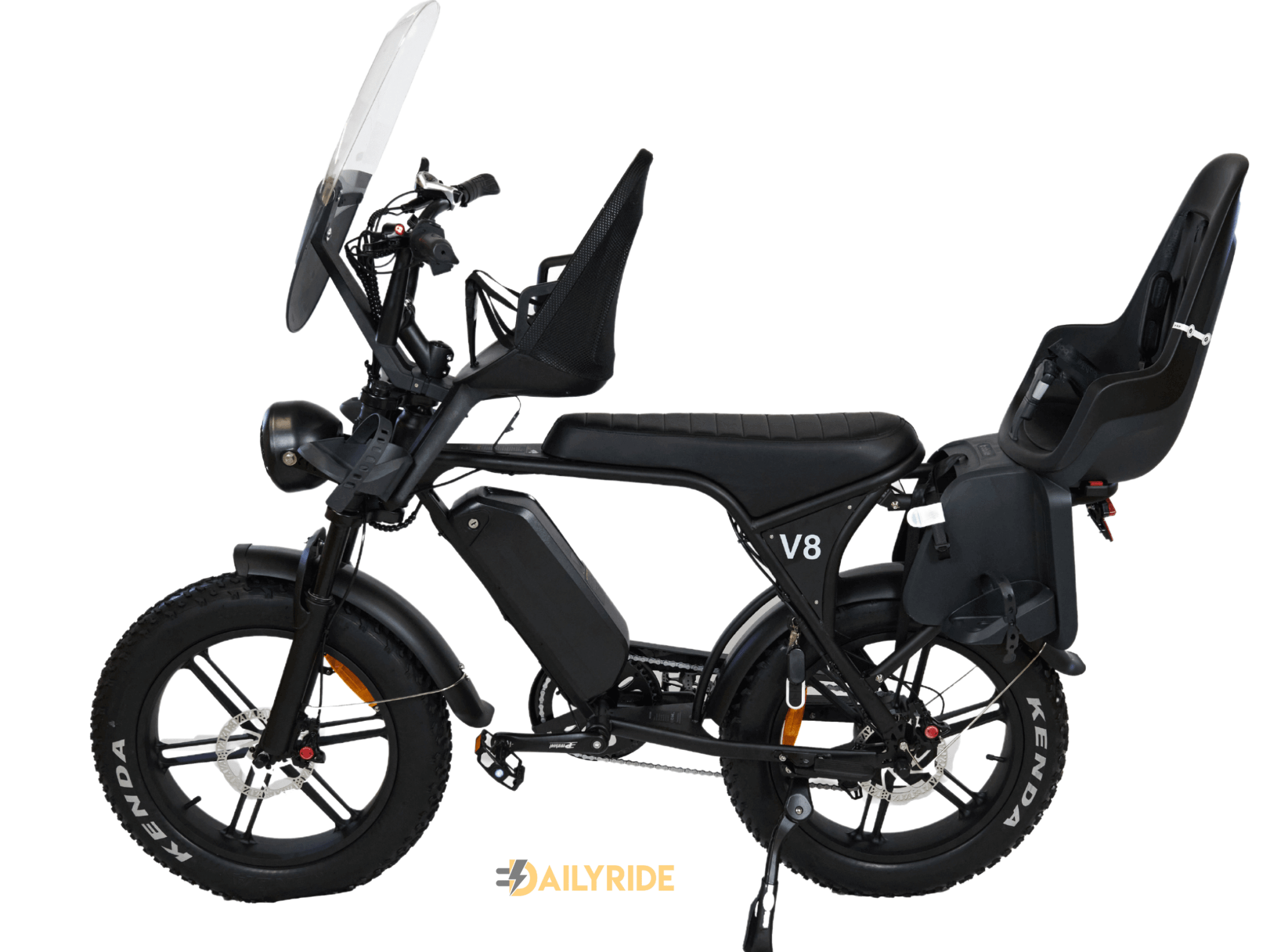 Ouxi V8 Family bike - Hydraulische Remmen - Max 25 km/h - Zwart