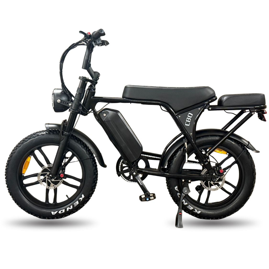Ouxi C80 - Fatbike - Hydraulische Remmen - Shiny Black