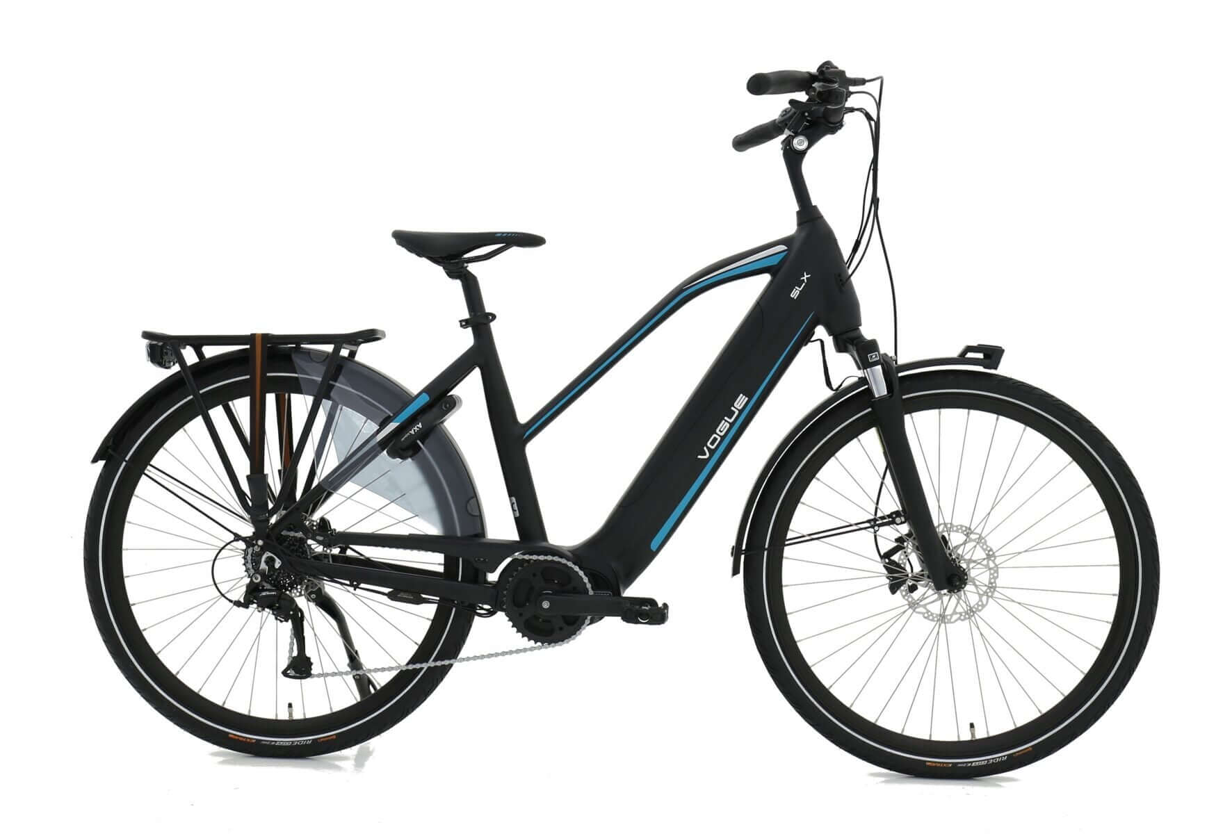 Vogue SLX M200 Electrische fiets - E-bike - Mat zwart-blauw