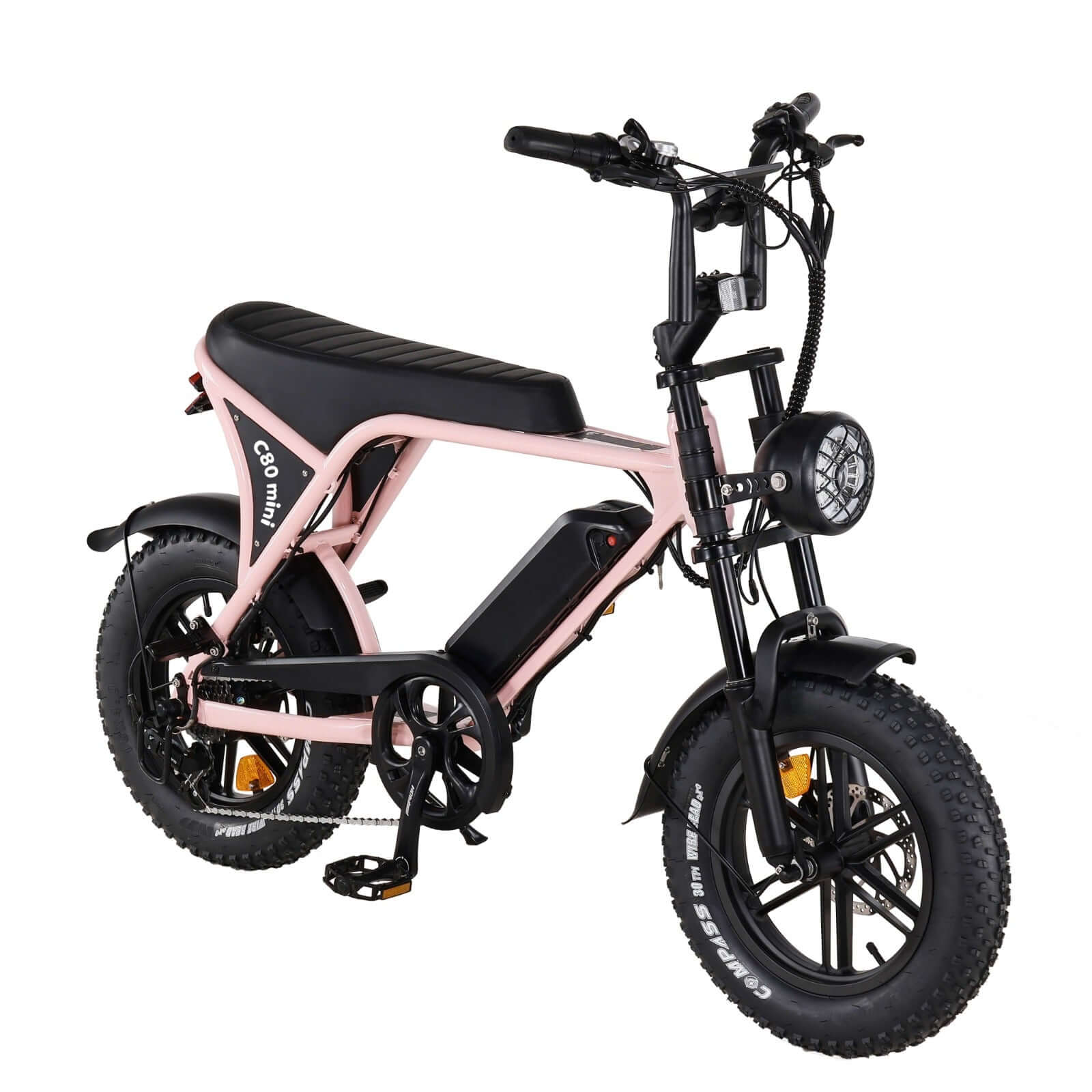 Ouxi C80 Mini Fatbike - Kinderfatbike - Hydraulische Remmen - Roze