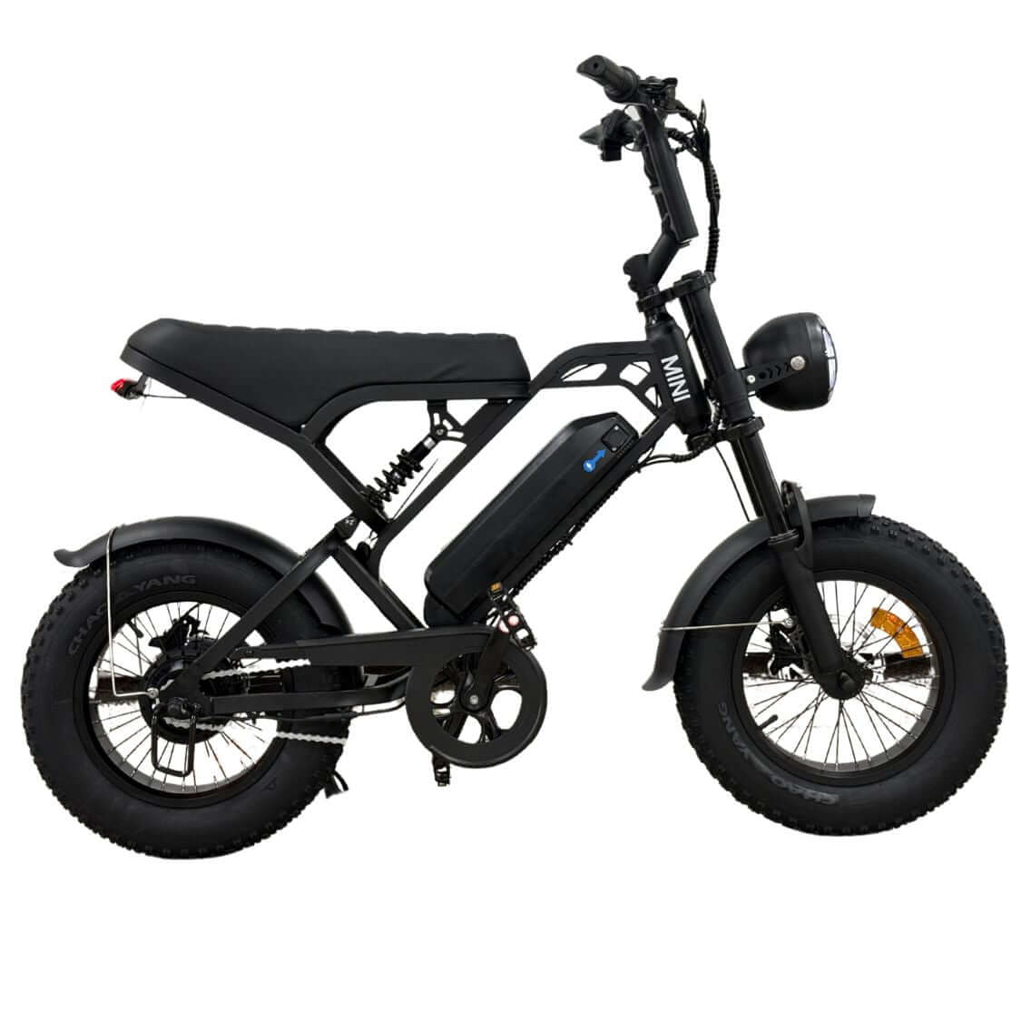 V20 Mini Fatbike – Kinderfatbike met Hydraulische Remmen & Gashendel - Blauw - Stoer, Veilig en Straatlegaal!